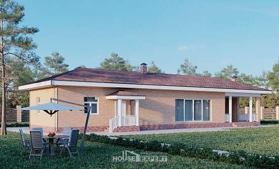 110-006-П Проект бани из теплоблока Владикавказ | Проекты домов от House Expert