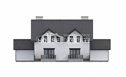 290-003-П Проект двухэтажного дома мансардой, классический домик из теплоблока Владикавказ, House Expert