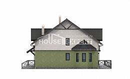 120-003-П Проект двухэтажного дома мансардный этаж, недорогой домик из твинблока Владикавказ, House Expert