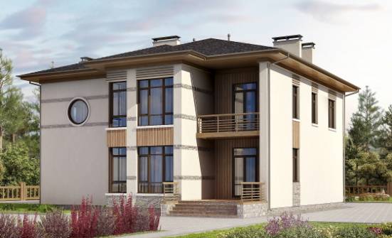 345-001-П Проект двухэтажного дома, большой дом из пеноблока Владикавказ | Проекты домов от House Expert