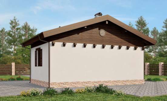 040-003-П Проект бани из бризолита Владикавказ | Проекты одноэтажных домов от House Expert