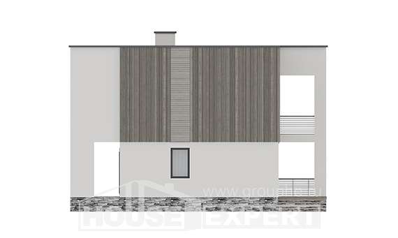 150-017-П Проект двухэтажного дома, уютный загородный дом из твинблока Владикавказ, House Expert