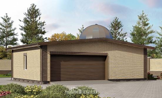 075-001-Л Проект гаража из кирпича Владикавказ | Проекты домов от House Expert