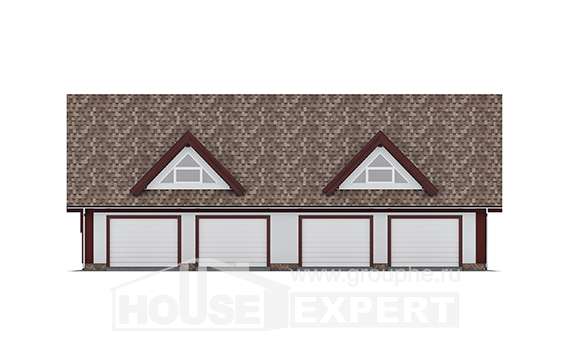 145-002-Л Проект гаража из пеноблока Владикавказ, House Expert